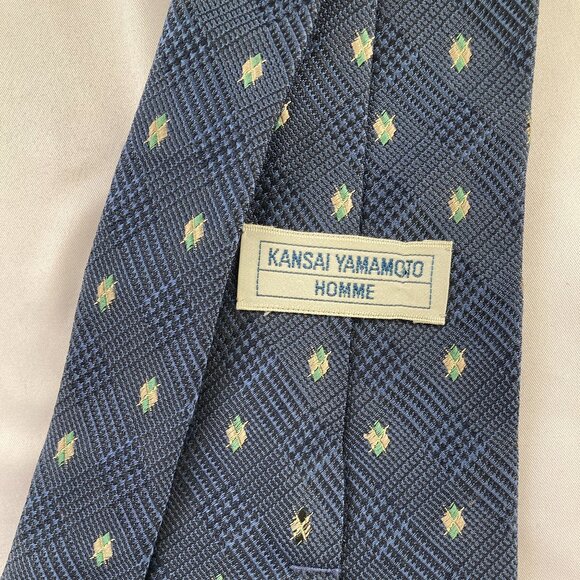 Kansain Yamamoto Homme Designer Silk Necktie Tie - Picture 2 of 4